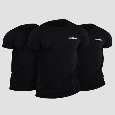 Tričko Basic 3Pack Black - GymBeam, veľkosť S - 3pack