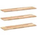 vidaXL Plávajúce police 3 ks 80x20x2 cm neošetrené masívne drevo akácia