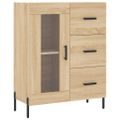 vidaXL Vysoká skrinka dub sonoma 69,5x34x180 cm spracované drevo