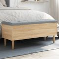 vidaXL Úložná lavička dub sonoma 102x42x46 cm kompozitné drevo