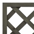 vidaXL Záhradný kvetináč s mriežkou sivý 50x25x90 cm masívne jedľové drevo