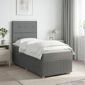 vidaXL Posteľ boxspring s matracom Tmavosivá 80 x 200 cm Látka