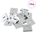 vidaXL Držiak na zrkadlo 340 Niklová 35 x 30 x 8,3 mm Oceľ