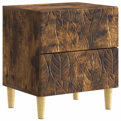 vidaXL Nočný stolík Dymový dub 43 x 34,5 x 48 cm Kompozitné drevo
