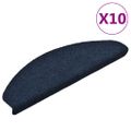 vidaXL Schodové rohože, samolepiace, 10 ks, 65x21x4 cm, námornícke, polkruhové, veľké