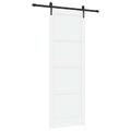 vidaXL Posuvné dvere ORKDAL 83 x 232 cm Borovicový masív Biela