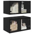 vidaXL Nástenné skrinky 2 ks 68 x 37 x 35 cm Kompozitné drevo
