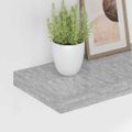 vidaXL Plávajúce nástenné police 4 ks betónové sivé 80x23,5x3,8 cm MDF