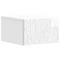 vidaXL Nástenný bočný stôl 2 ks Biela s vysokým leskom