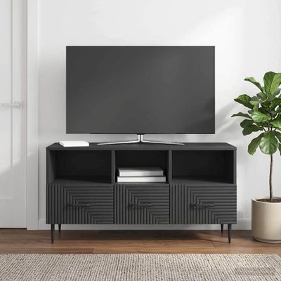 vidaXL TV skrinka Čierna 102 x 34,5 x 50 cm Kompozitné drevo