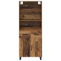 vidaXL Highboard 2 ks Staré drevo 69,5 x 34 x 180 cm