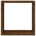 vidaXL Nástenné police 2 ks hnedý dub 30x15x30 cm