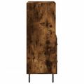 vidaXL Komoda dymový dub 34,5x34x90 cm spracované drevo