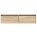 vidaXL TV skrinka s LED svetlami dub sonoma 100X35,5x25 cm