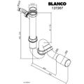 BLANCO Zápachový uzáver 1 1/2 s nastaviteľným odpa
