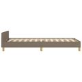 vidaXL Rám postele bez matraca Taupe 80x200 cm Látka