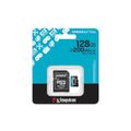 Kingston memory card 128GB microSDXC Canvas Go Plus Gen4 200MB/s A2 U3 V30 + adapter