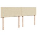 vidaXL Posteľný rám boxspring s matracom krémový 180x200 cm látka
