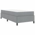 vidaXL Posteľ s pružinovým rámom Svetlosivá 90 x 190 cm látka