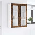 vidaXL Dvierka na umývačku Kalmar Dymová dub 80 x 31 x 100 cm