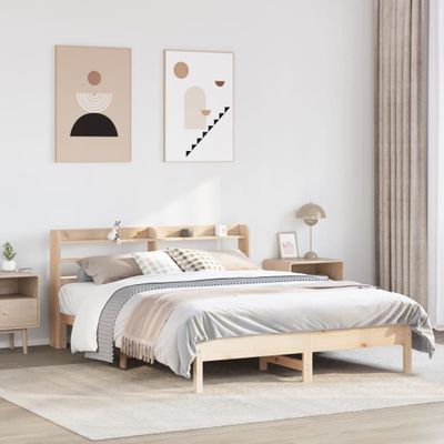 vidaXL Posteľ bez matraca 150x200 cm masívna borovica