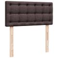 vidaXL Boxspring posteľ s matracom tmavohnedá 100x200 cm látka