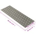 vidaXL Dierované plechy 20 ks 2 mm 300x100 mm pozinkovaná oceľ