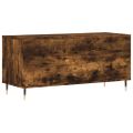 vidaXL Skrinka na platne dymový dub 100x38x48 cm kompozitné drevo