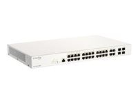 Prepínač - 24 x 10/100/1000 (PoE+) + 4 x kombinácia SFP - PoE+ (370 W)
