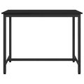 vidaXL stôl Čierny dub 100 x 50 x 76,5 cm Inžinierske drevo a oceľ