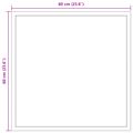 vidaXL Zrkadlo do kúpeľne s LED Priehľadná 60 x 60 cm tvrdené sklo