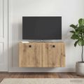 vidaXL Nástenná TV skrinka 59,5 x 31 x 30 cm Dub artisan