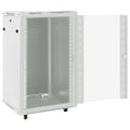 vidaXL 15U Nástenná serverová skriňa 19" IP20 sivá 60x60x100 cm