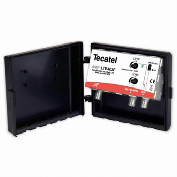 TECATEL širokopásmový VHF/UHF zosilňovač 40dB LTE403L 5G, vonkajší