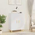 vidaXL Komoda biela 70x34x90 cm spracované drevo