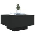 vidaXL Konferenčný stolík s LED svetlami čierny 55x55x31 cm