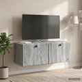 vidaXL Nástenná TV skrinka 78,5 x 31 x 30 cm Sivý Sonoma