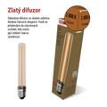 LED žiarovka DECO T30/ E27 / 2 W (11 W) / 100 lm / flame