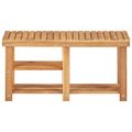 vidaXL Regál na topánky 90x32x46 cm masívne akáciové drevo