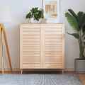 vidaXL Lamelové dvierka na skrinku 2 ks 99,3x49,4 cm, borovicový masív