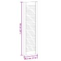 vidaXL dvierka skrinky Louvred Design biela 99x29,5 cm