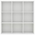vidaXL Knižnica, biela 98x29x97,5 cm, spracované drevo