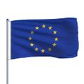 vidaXL Európska vlajka a stĺp 6 m hliníková