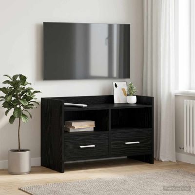 vidaXL TV skrinka 71,5 x 33 x 47 cm Čierny dub Kompozitné drevo