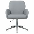 vidaXL Otáčacie stoličky k stolu 6 ks 54 x 58 x 90 cm Svetlosivá Látka