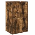 vidaXL Skrinka na gramofónové platne Dymový dub 44,5 x 36,5 x 74,5 cm