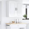 vidaXL Dvierka na umývačku Kalmar Vysoký lesk bielej 80 x 31 x 80 cm