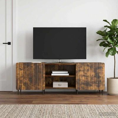 vidaXL TV skrinka Dymový dub 150 x 31 x 52 cm Kompozitné drevo