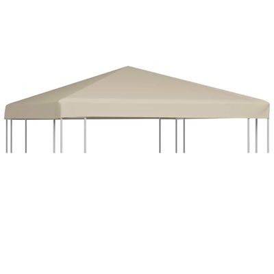 vidaXL Strieška na altánok 310 g/m² 3x3 m, béžová