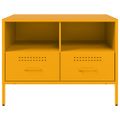 vidaXL TV skrinky 2 ks horčicovo-žlté 68x39x50,5 cm oceľ